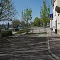 Diese Sackgasse ist erst an ihrem Ende markiert, Deutschland.