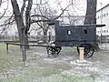 Gefangenenkutsche vor dem Museum