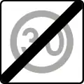 B-44Ende der Tempo-30-Zone