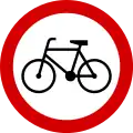 B-9Verbot für Radfahrer