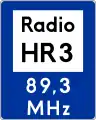 D-34aHinweistafel Radiosender (mit Frequenzangabe)