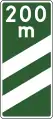 F-14eAnkündigungsbake zweistreifig auf Schnellstraßen (200&nbsp;m)