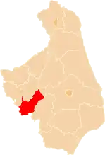 Lage des Powiat