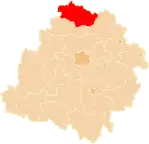 Karte des Powiat Kutnowski