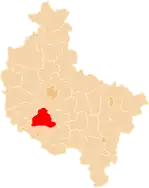 Karte des Powiat Kościański