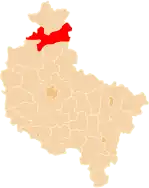 Karte des Powiat Pilski