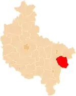 Karte des Powiat Turecki