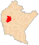 Karte des Powiat Ropczycko-sędziszowski