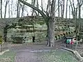 Der „Steinerne Tisch“ im Vinořský park