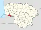 Lagekarte von Pagėgių savivaldybė