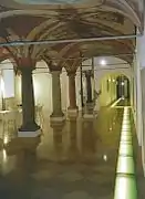 Sala Terrena, Säulen aus Kaiserstein