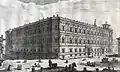 Palazzo della Cancelleria, Stich von Giovanni Battista Piranesi, 1770