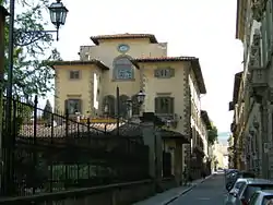Ansicht des Palastes von der Via Gino Capponi