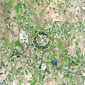 Die Fortezza di Palmanova von einem Satelliten aus