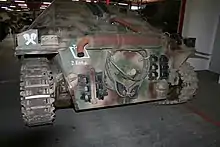 Rear view Jagdpanzer 38 Tank Museum Munster