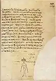 Papierblatt mit Alraunenzeichnung (Blatt&nbsp;289&nbsp;recto)