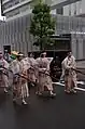 Onna-Bushi (Frauenkrieger) mit Naginata (Stangenschwertern)
