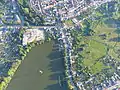 Wockersee, Wallanlage und oben östlicher Teil der Lindenstraße
