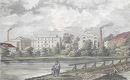 Zuckerfabrik von Roman Skirmunt, um 1878