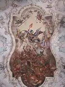 Deckenbild im Langhaus