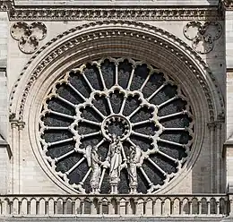 Rose der Westfassade, 1220–1225