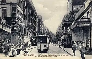 Die Tramway funiculaire de Belleville, 1891 bis 1924