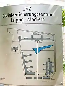 Übersichtsplan Sozi­alversicherungszen­trum Leipzig