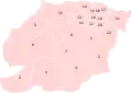 Die 22 parroquias des Hauptstadtdistriktes