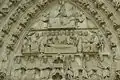 Tympanon des Seitenportals Portail de la Vierge(nördliche Westfassade)