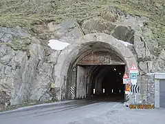 Tunnel 16, mit 555 m der längste Tunnel
