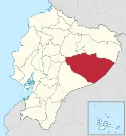 Lage in Ecuador