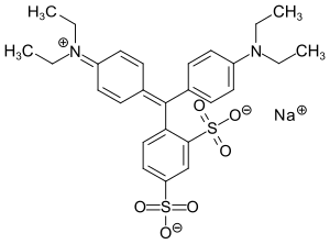 Strukturformel von Patentblau VF