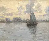 Lotsenboot auf der Unterelbe