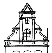 Giebelzeichnung von Paul Sültenfuß