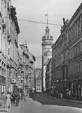 Die Universitätsstraße mit dem Paulinum um 1930