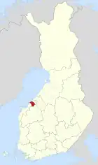 Lage von Pedersöre in Finnland
