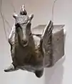 Bronzene Pegasosfigur, Teil der Ausschmückung eines Schiffs aus dem 1. oder 2. Jahrhundert, Archäologisches Museum von Alanya, Türkei