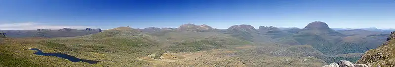 Pelion Range vom Mount Oakleigh aus