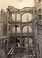 Erste Wiederaufbauarbeiten im Pellerhof in den 1950ern (Stadtarchiv)