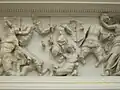 Gott gegen Gigant mit Brustpanzer