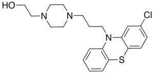 Strukturformel von Perphenazin