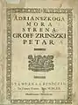 Petar Zrinski: „Adrianszkoga mora syrena/Sirene des Adriatischen Meeres“ (kroatische Übersetzung des Originals von Nikolaus Zrinski)
