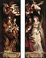 Außenflügel mit den Heiligen Amandus, Walburga, Eligius und Katherina (v. l. n. r.)