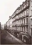 Die Petersstraße mit Hohmanns Hof um 1880