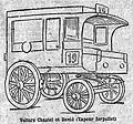 Étienne le Blant auf Chastel & David Dampfwagen mit Serpollet-Technik kam nicht ins Ziel. Abb. in Le Petit Journal, Sonntag, 22. Juli 1894