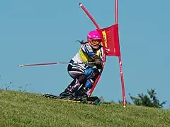 Petra Ivánková im FIS-Super-G von Rettenbach im Juli 2011