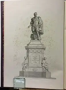 Druck der Statue von Peter Paul Rubens in Antwerpen