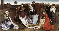 Beweinung Christi, ca. 1455–6, Brüssel, Königliche Museen der Schönen Künste