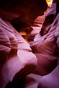 Pfad durch den Canyon X
