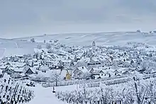 Blick auf Pfaffenweiler, Januar 2021